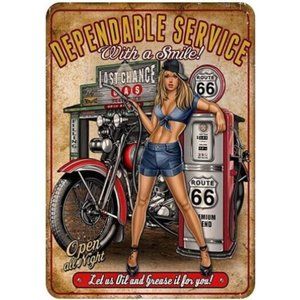 #50 Vintage Bar Metal Tin Signs Sexy Woman Retro Plaque Garage Customization Dec